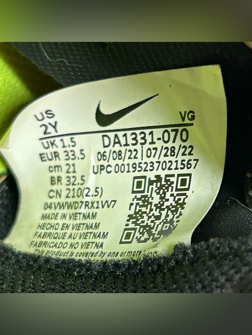 Nike Tiempo Legend Youth Size 2Y Soccer Cleats - Picture 12 of 12